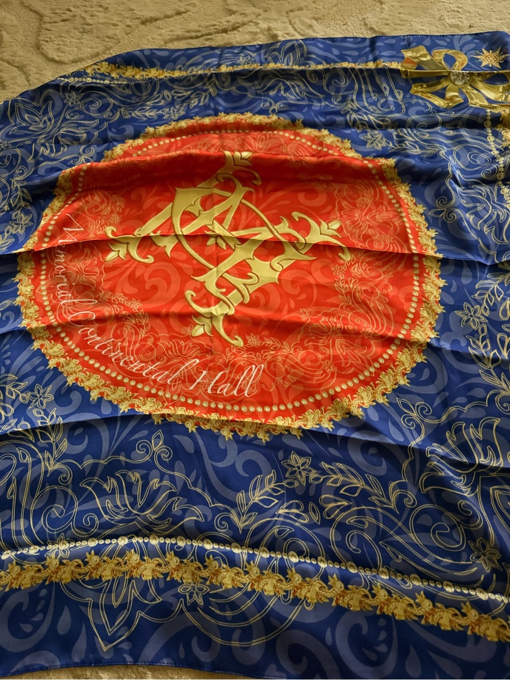 Daughters of america memorial Continental Hall Blue and Gold Women's Scarf